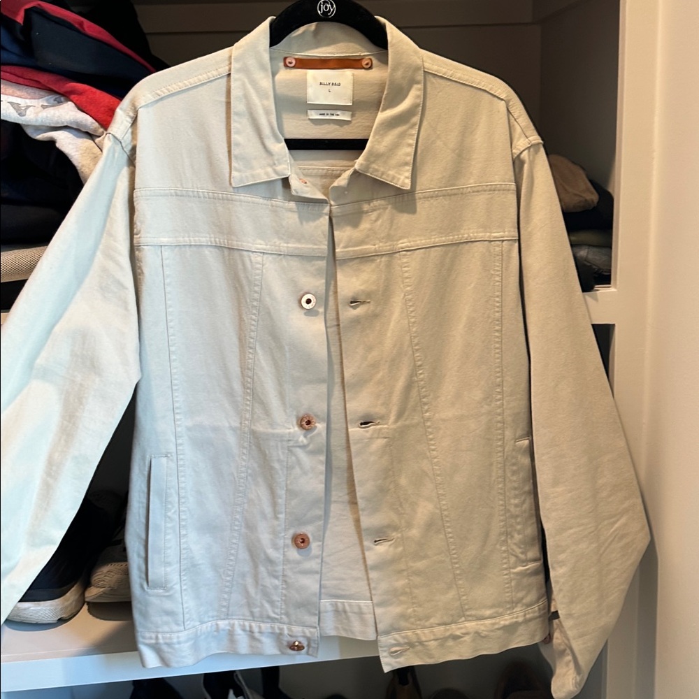Billy Reid Light Tan Button-Up Shirt